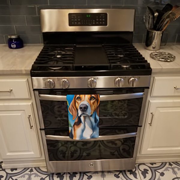 American Foxhound in Sunflowers Kitchen Towel Fashion - Image 3