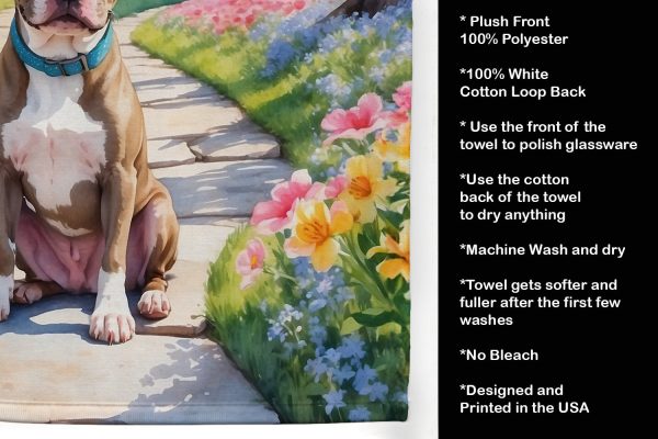Pit Bull Terrier Spring Path Kitchen Towel Online - Image 5