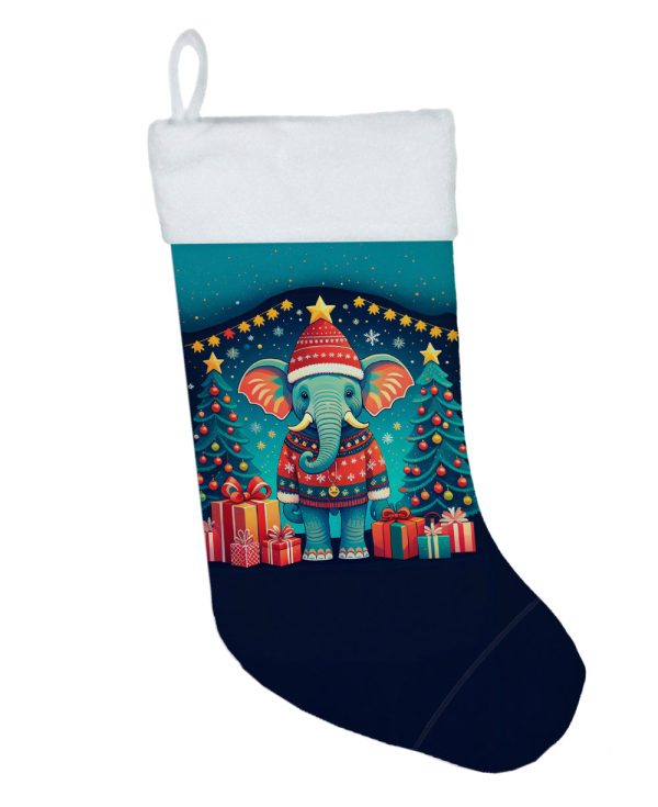 Elephant Christmas Christmas Stocking For Discount - Image 2