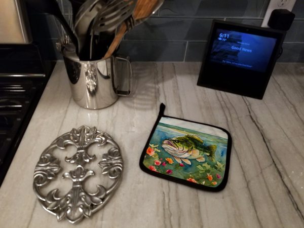 Largemouth Bass Pair of Pot Holders Online now - Image 3