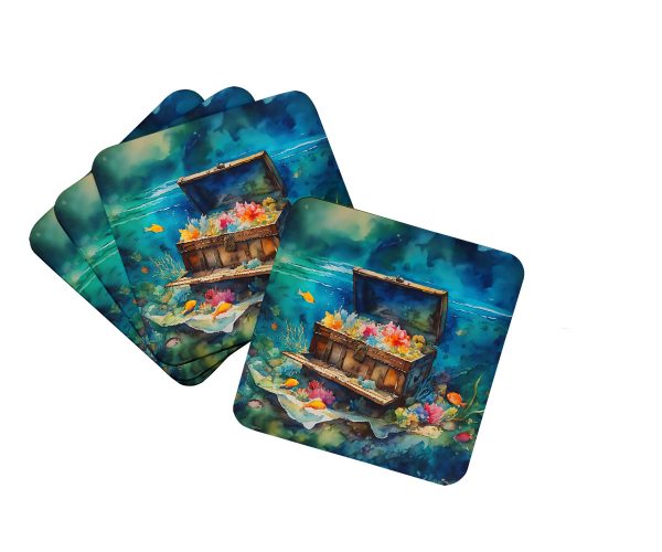 Treasure Chest Foam Coasters For Cheap