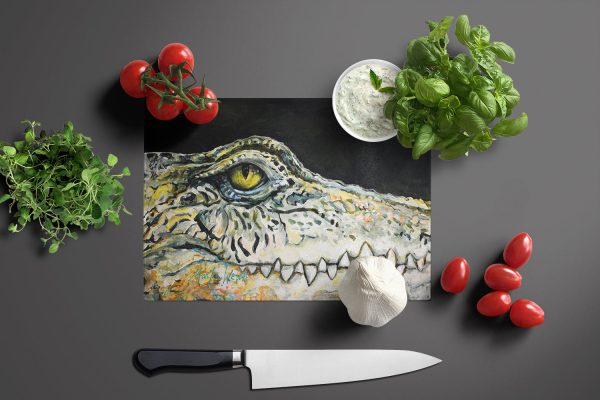 Bite Me Alligator Glass Cutting Board Fashion - Image 3