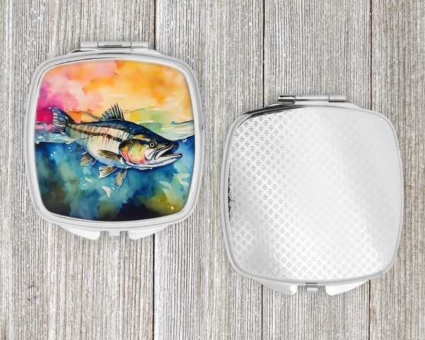 Striped Bass Compact Mirror Online Sale - Image 4