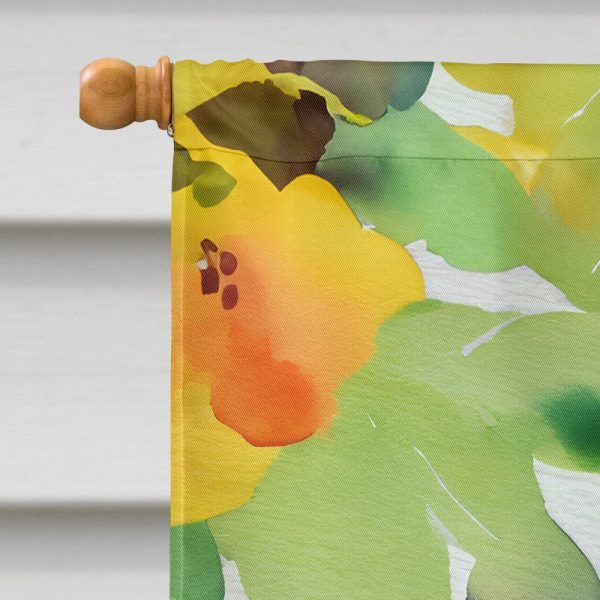 Connecticut Mountain Laurels in Watercolor House Flag on Sale - Image 3