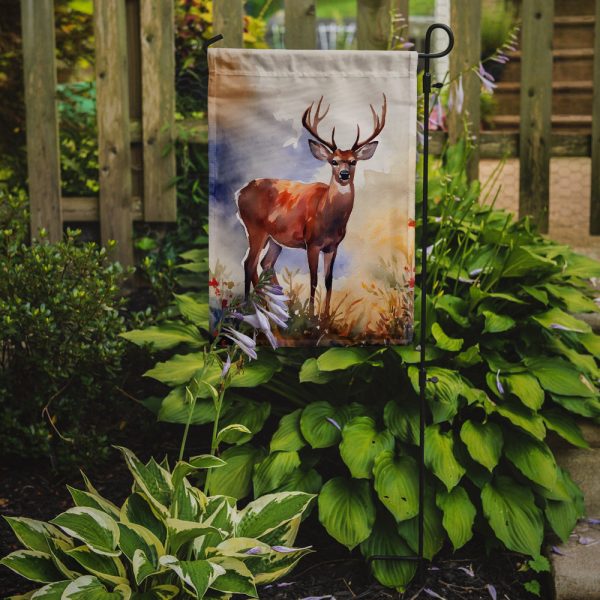 Deer Garden Flag – Outdoor Decorative Garden Flag For Cheap - Image 2