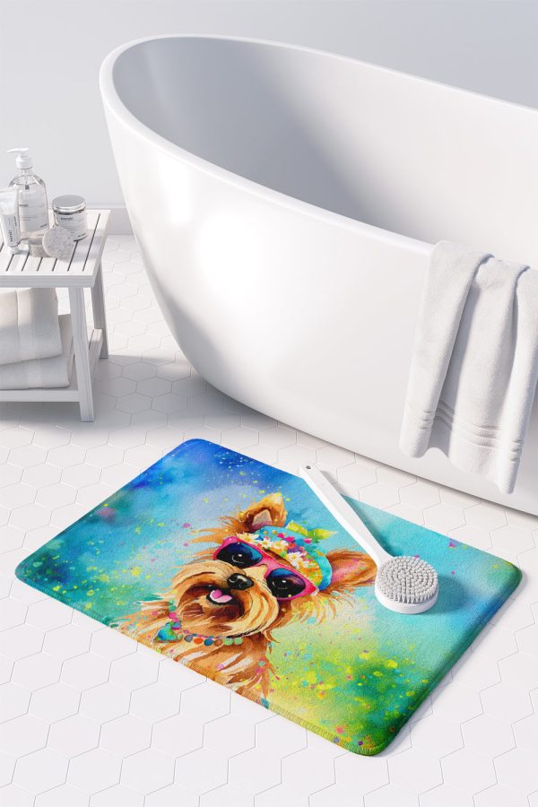 Yorkshire Terrier Hippie Dawg Memory Foam Kitchen Mat Online Sale - Image 3