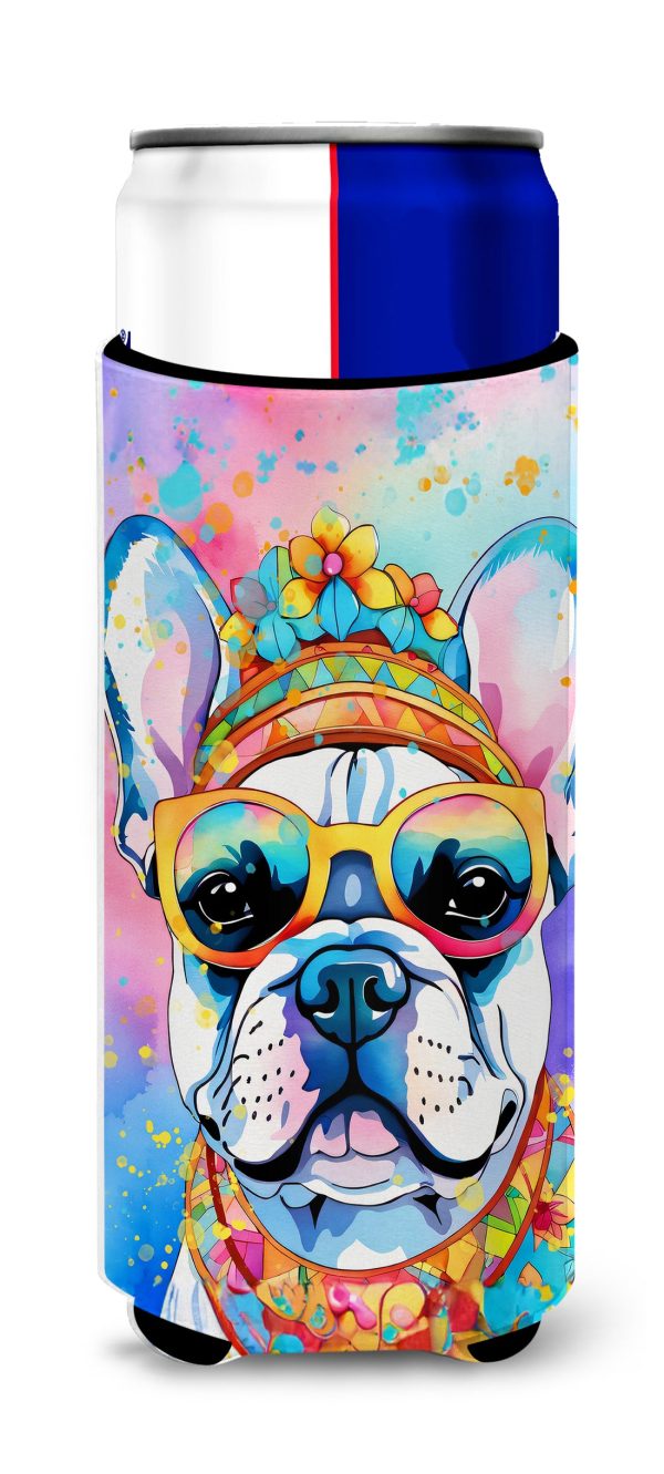 French Bulldog Hippie Dawg Hugger for Ultra Slim Cans Supply