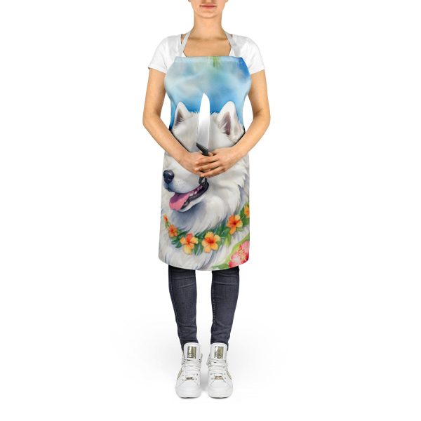 Samoyed Luau Apron Hot on Sale - Image 5