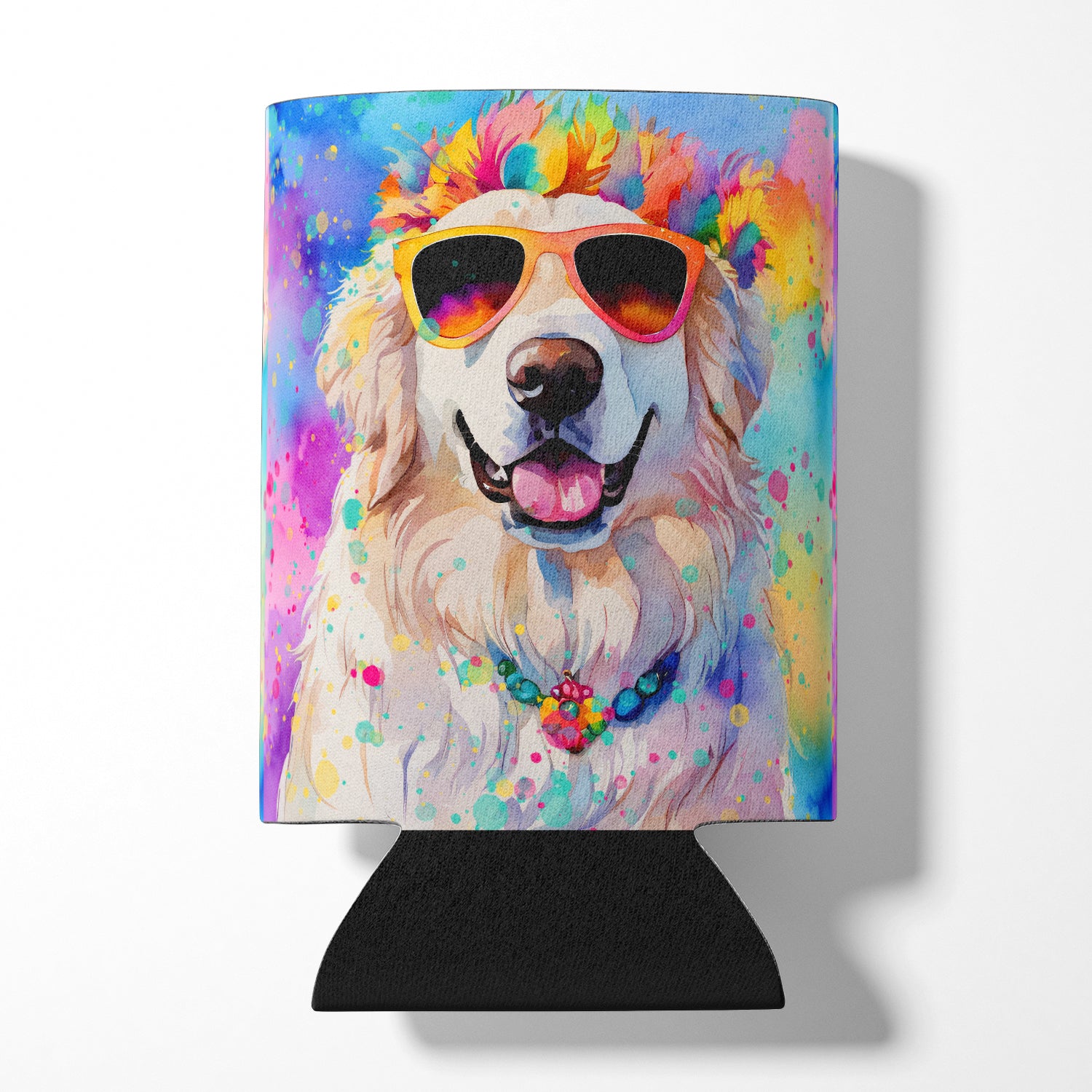 Great Pyrenees Hippie Dawg Can or Bottle Hugger Sale