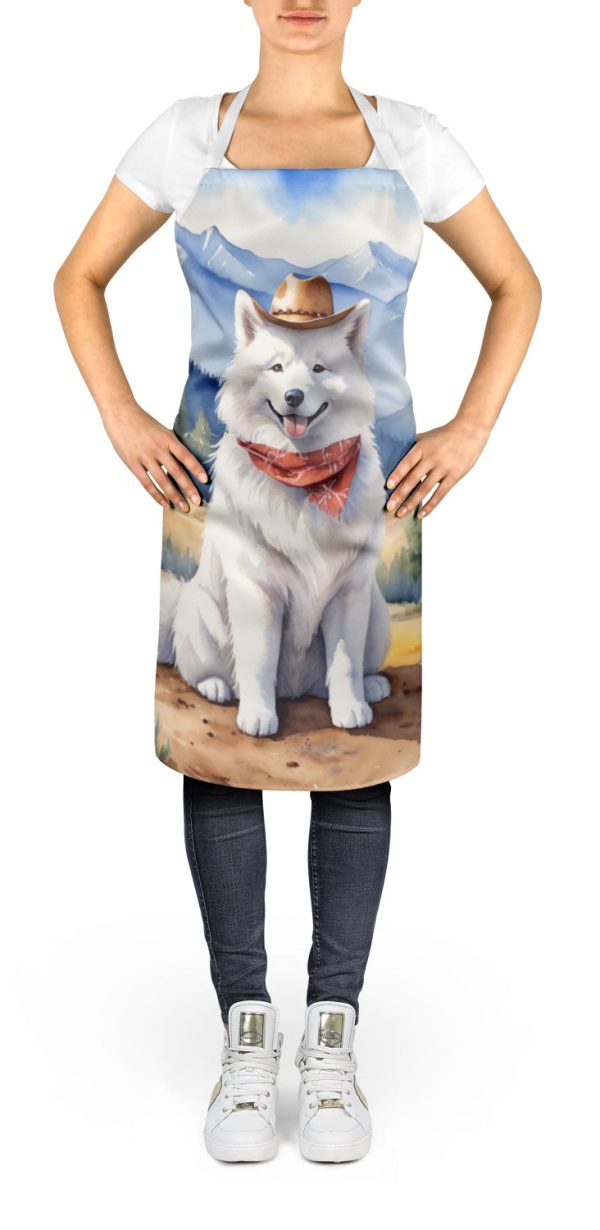 Samoyed Cowboy Welcome Apron Cheap - Image 2