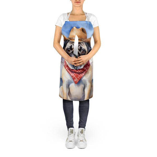 Pug Cowboy Welcome Apron For Cheap - Image 5