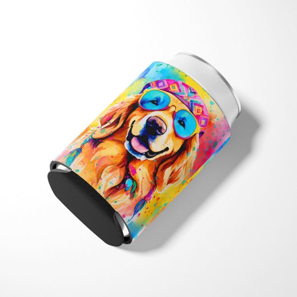 Golden Retriever Hippie Dawg Can or Bottle Hugger Online - Image 3