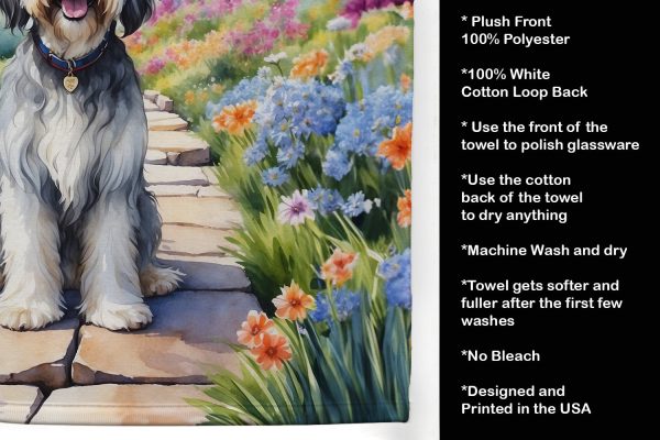 Tibetan Terrier Spring Path Kitchen Towel For Discount - Image 5