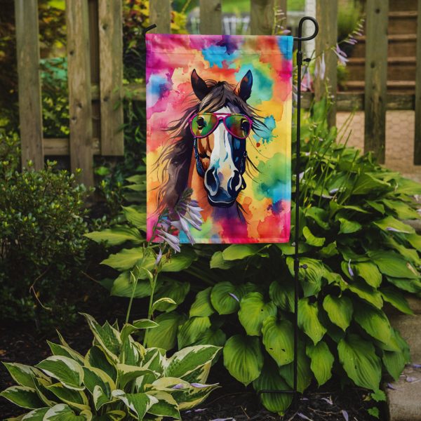 Horse Garden Flag - Hippie Aniimals - Animal-Themed Yard Decor For Discount - Image 2