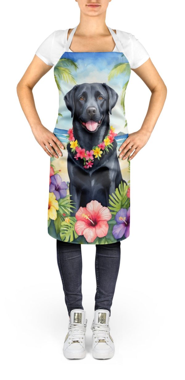 Black Labrador Retriever Luau Apron Discount - Image 2