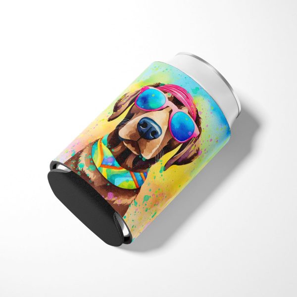 Chocolate Labrador Hippie Dawg Can or Bottle Hugger Sale - Image 3