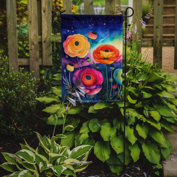 Ranunculus in Color Garden Flag – Outdoor Decorative Garden Flag Online Sale - Image 2