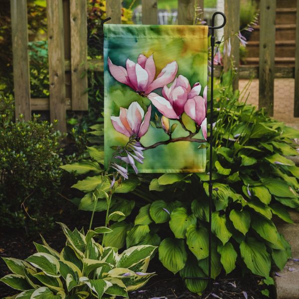Mississippi Magnolia in Watercolor Garden Flag – Outdoor Decorative Garden Flag on Sale - Image 2