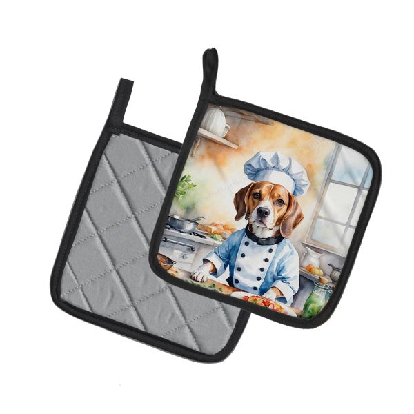 Beagle The Chef Pair of Pot Holders Sale - Image 2