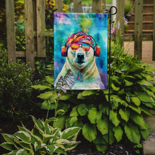 Polar Bear Garden Flag - Hippie Aniimals - Animal-Themed Yard Decor Fashion - Image 2