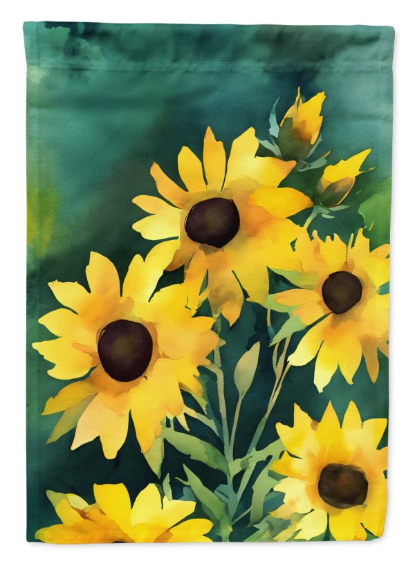 Kentucky Goldenrod in Watercolor Garden Flag – Outdoor Decorative Garden Flag Online Sale