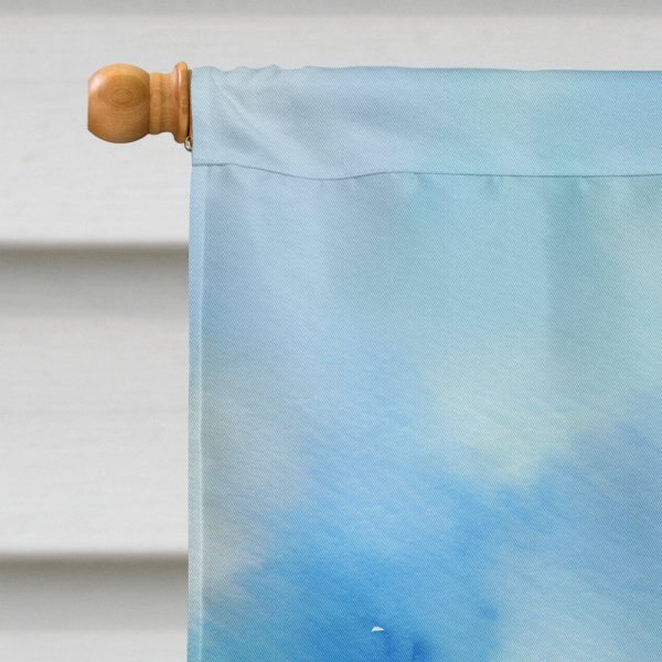 New Hampshire Purple Lilac in Watercolor House Flag Online now - Image 3