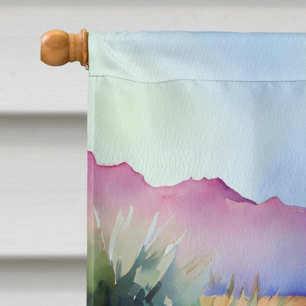 New Mexico Yucca Flower in Watercolor House Flag Cheap - Image 3
