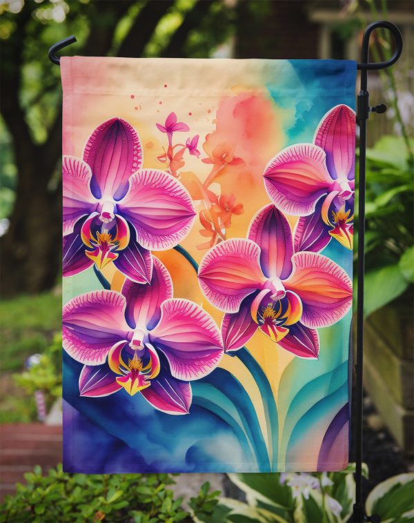 Orchids in Color Garden Flag – Outdoor Decorative Garden Flag Discount - Image 3