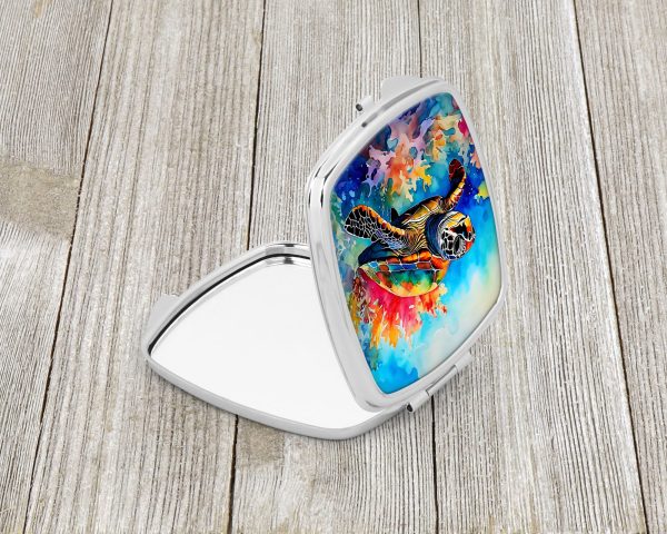 Loggerhead Sea Turtle Compact Mirror Discount - Image 2