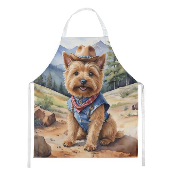 Norwich Terrier Cowboy Welcome Apron Cheap