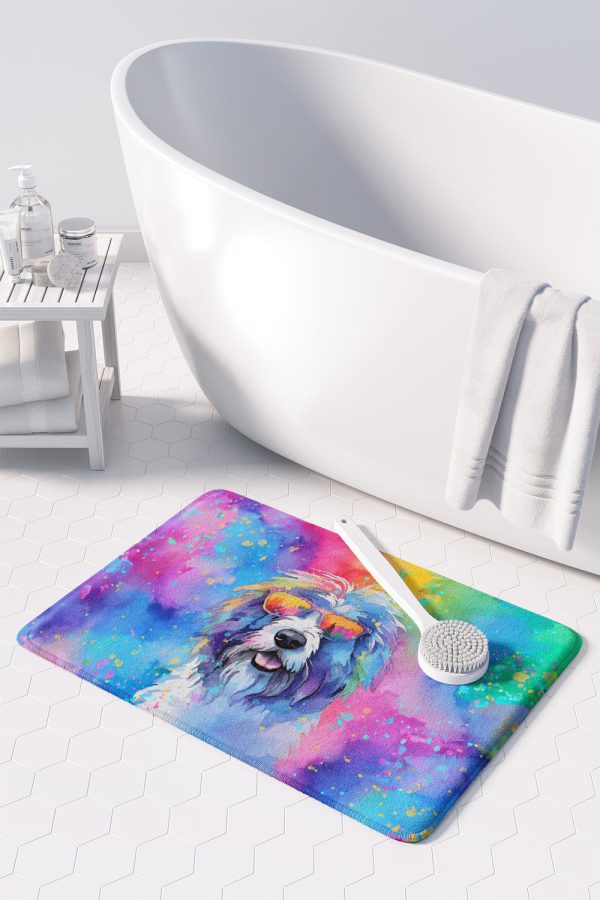 Old English Sheepdog Hippie Dawg Memory Foam Kitchen Mat Sale - Image 3