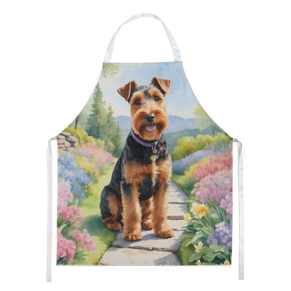 Welsh Terrier Spring Path Apron on Sale