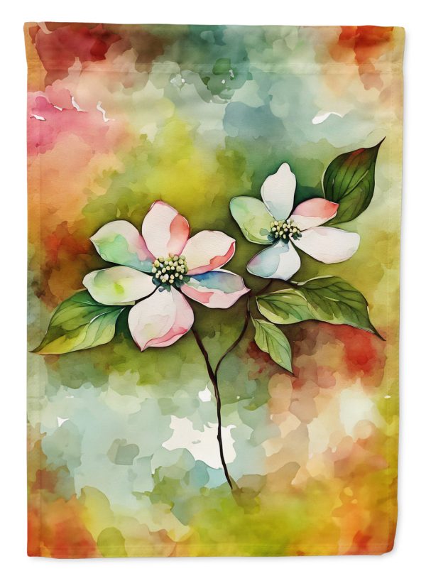 Virginia American Dogwood in Watercolor House Flag Online now