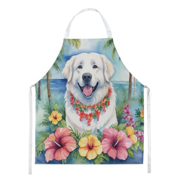 Great Pyrenees Luau Apron For Sale