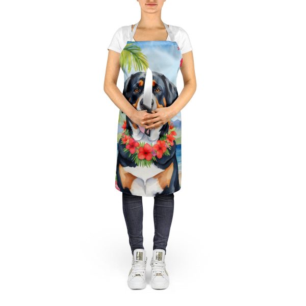 Greater Swiss Mountain Dog Luau Apron For Sale - Image 5
