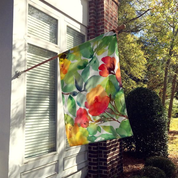 Connecticut Mountain Laurels in Watercolor House Flag on Sale - Image 2