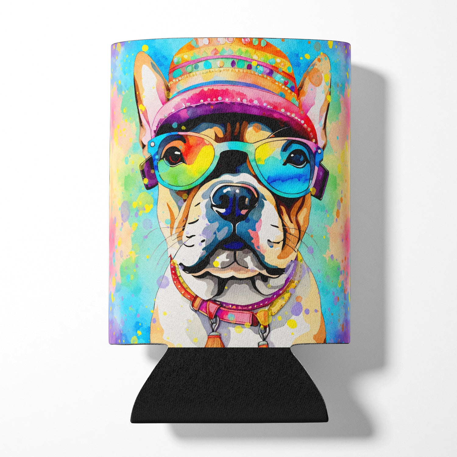 French Bulldog Hippie Dawg Can or Bottle Hugger Online Sale