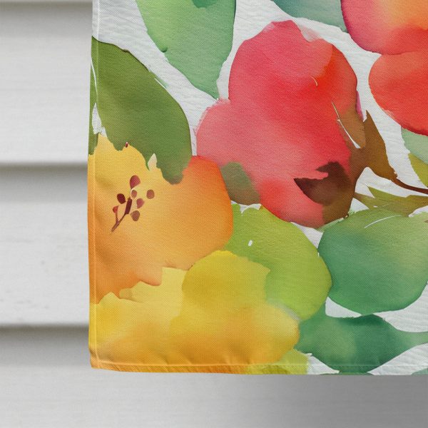 Connecticut Mountain Laurels in Watercolor House Flag on Sale - Image 4