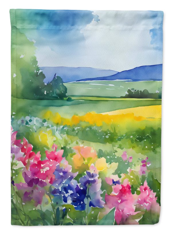 Massachusetts Mayflowers in Watercolor House Flag Online Hot Sale