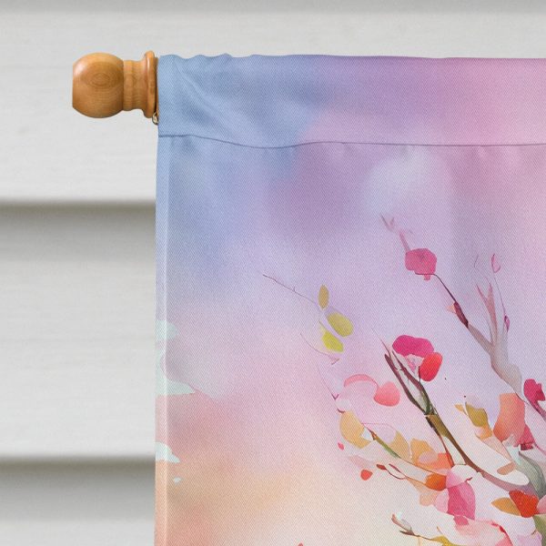 Michigan Apple Blossoms in Watercolor House Flag Online Sale - Image 3