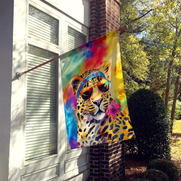 Hippie Animal Leopard House Flag For Discount - Image 2
