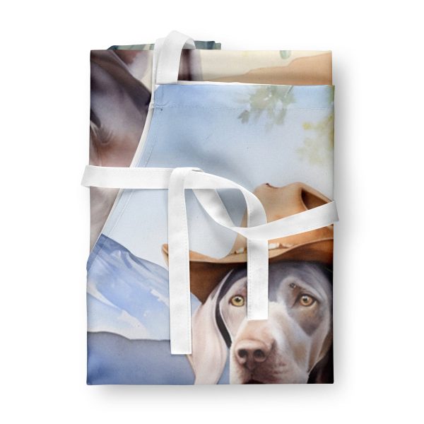 Weimaraner Cowboy Welcome Apron For Cheap - Image 3