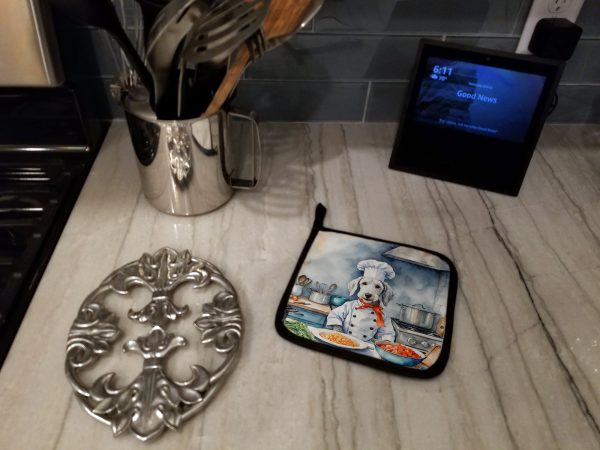 Bedlington Terrier The Chef Pair of Pot Holders Online Hot Sale - Image 3