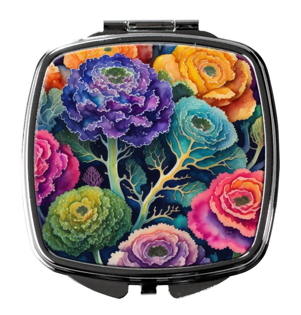 Colorful Ornamental Kale Compact Mirror Fashion