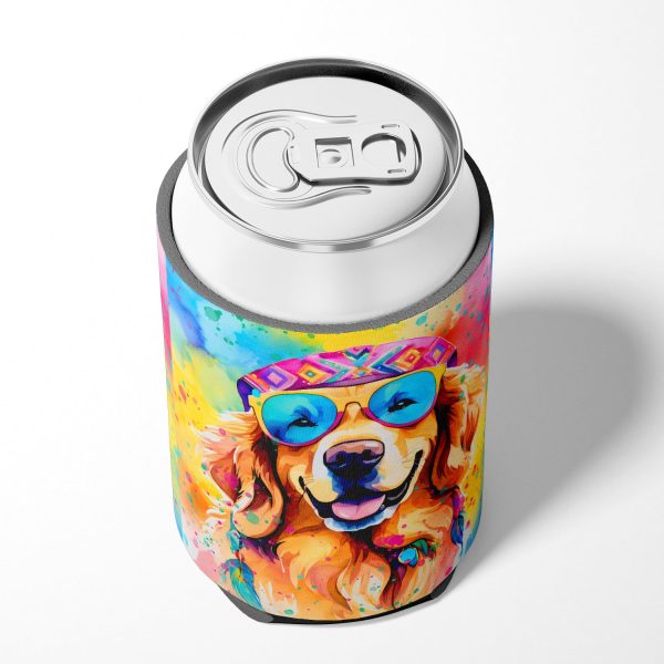Golden Retriever Hippie Dawg Can or Bottle Hugger Online - Image 4
