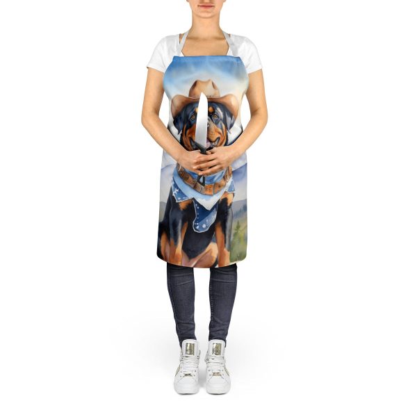 Rottweiler Cowboy Welcome Apron Online - Image 5