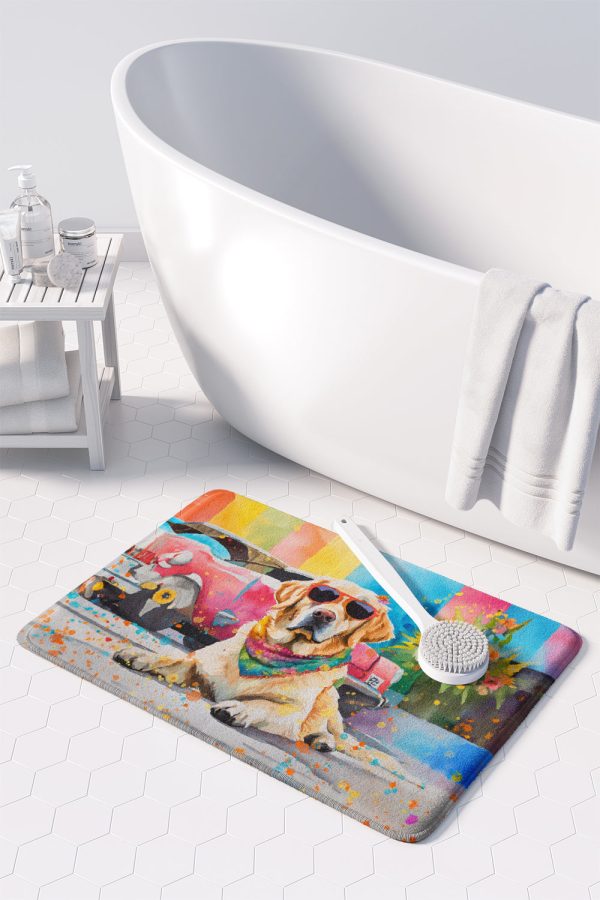 Yellow Labrador Hippie Dawg Memory Foam Kitchen Mat For Discount - Image 3
