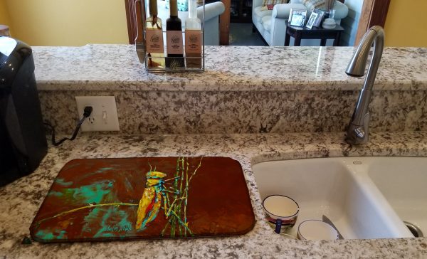Stuck on Boo Grasshopper Dish Drying Mat Fashion - Image 2