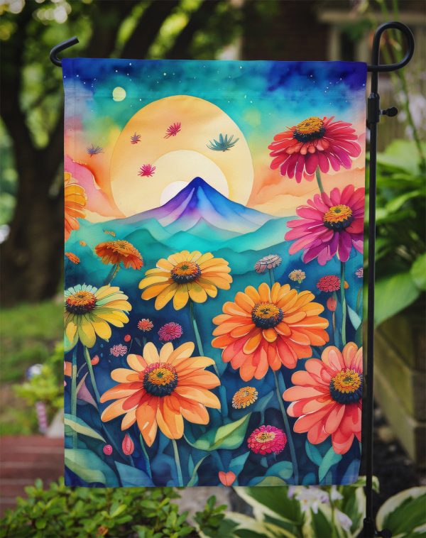 Zinnias in Color Garden Flag – Outdoor Decorative Garden Flag Online - Image 3