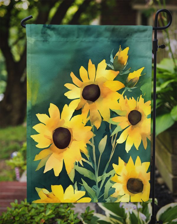 Kentucky Goldenrod in Watercolor Garden Flag – Outdoor Decorative Garden Flag Online Sale - Image 3